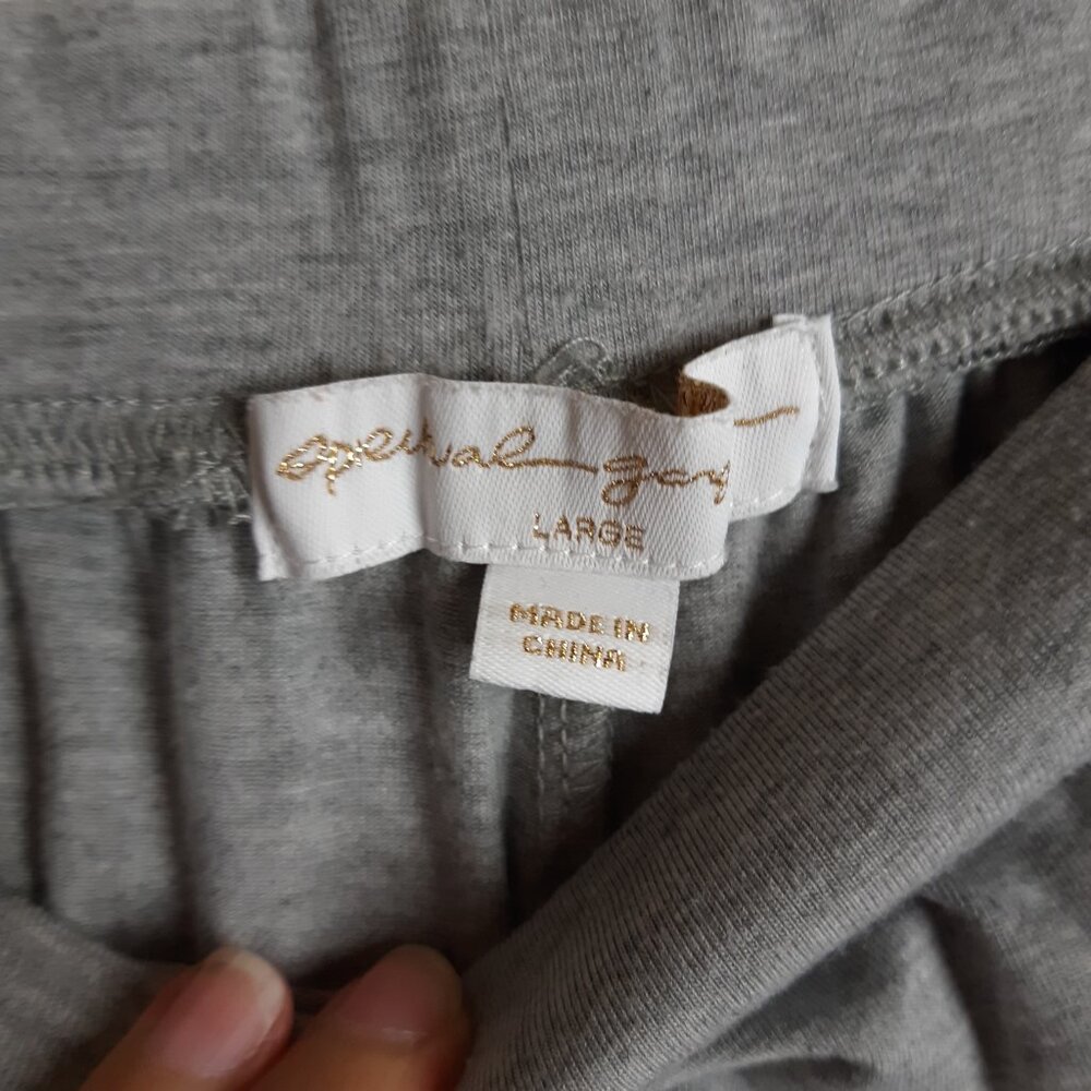 Spiritual Gangster Gray Jersey Harem Yoga Relaxed Pants Size Large - Picture 8 of 8